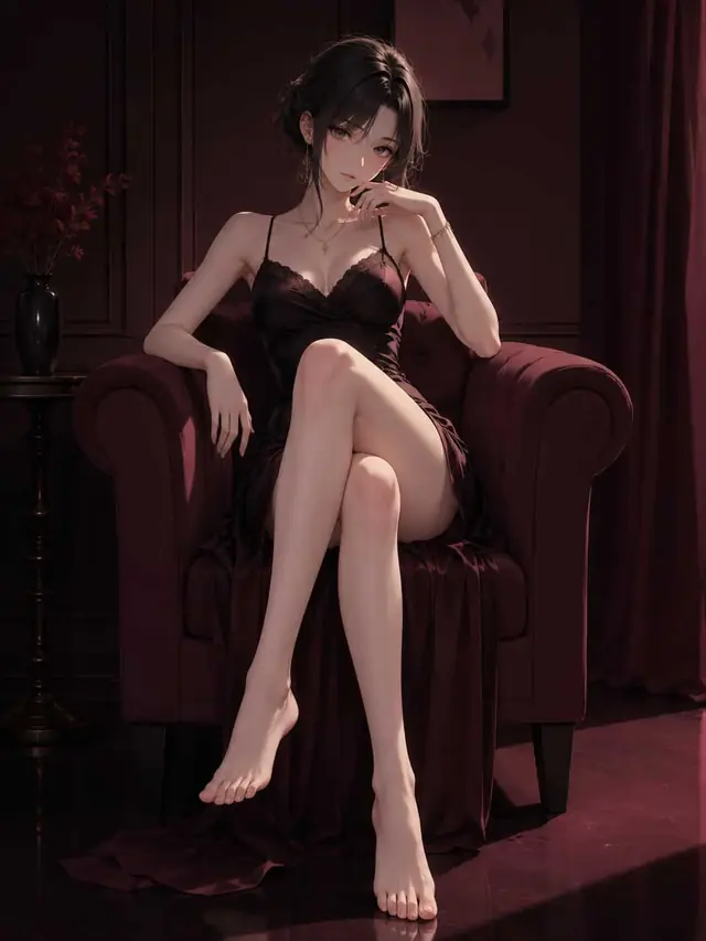 AI feet image — anime cute feet, pastel palette, cel shading